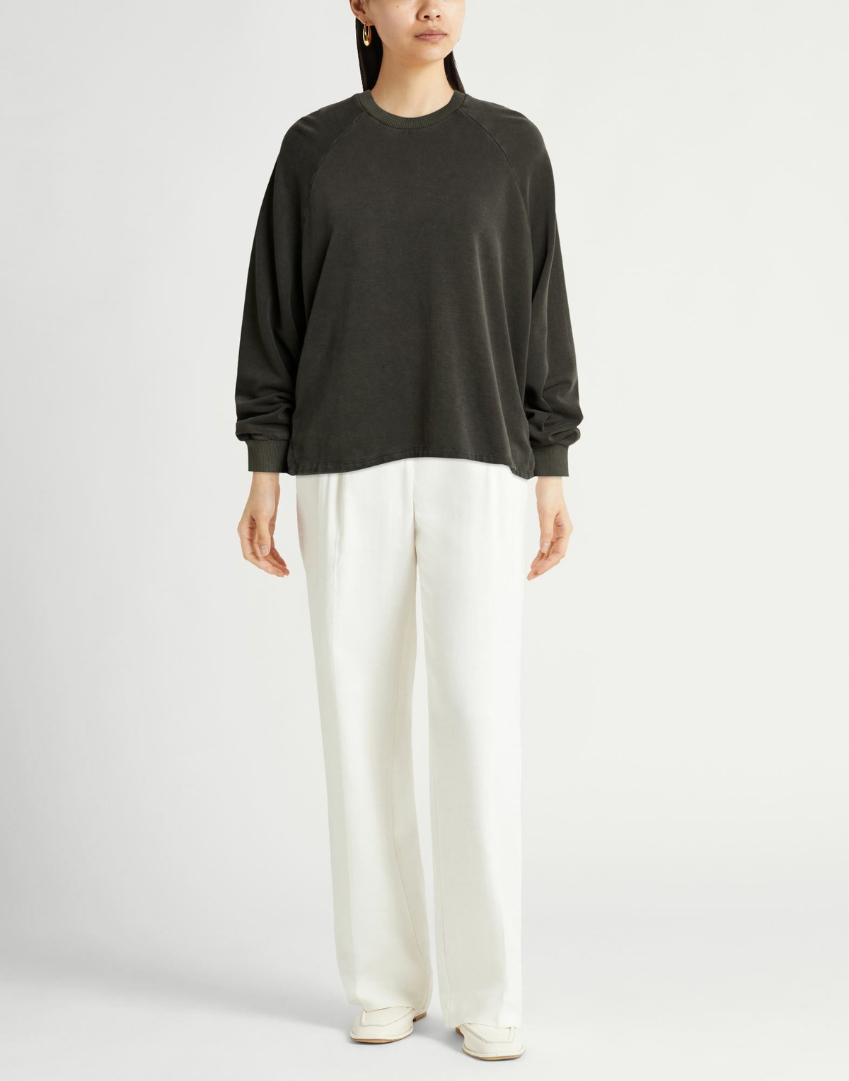 Crossley Womens Sweatshirt Military in Green