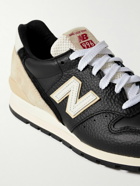 New Balance - Aimé Leon Dore 996 Suede and Rubber-Trimmed Leather Sneakers - Black