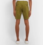 AMI - Slim-Fit Cotton-Twill Bermuda Shorts - Green