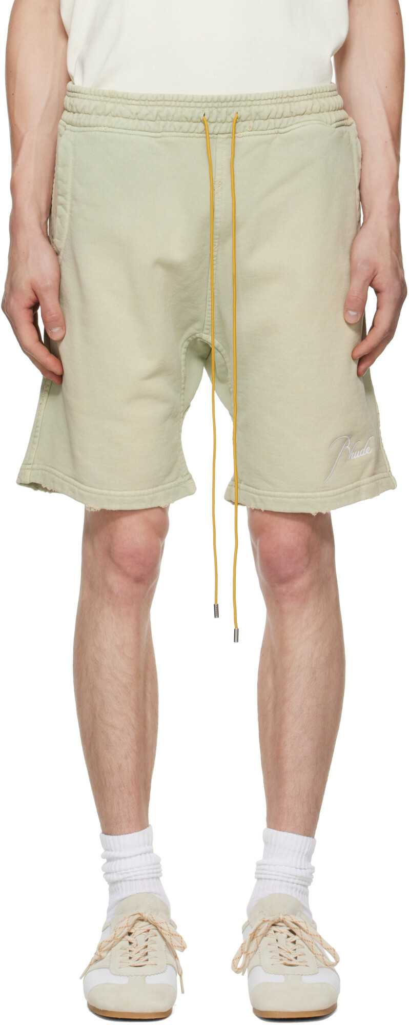 Rhude Green Classique Sweat Shorts