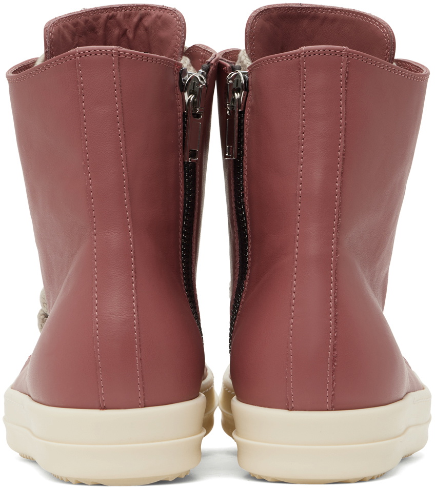 Rick Owens Pink Porterville Jumbolaced Sneakers Rick Owens