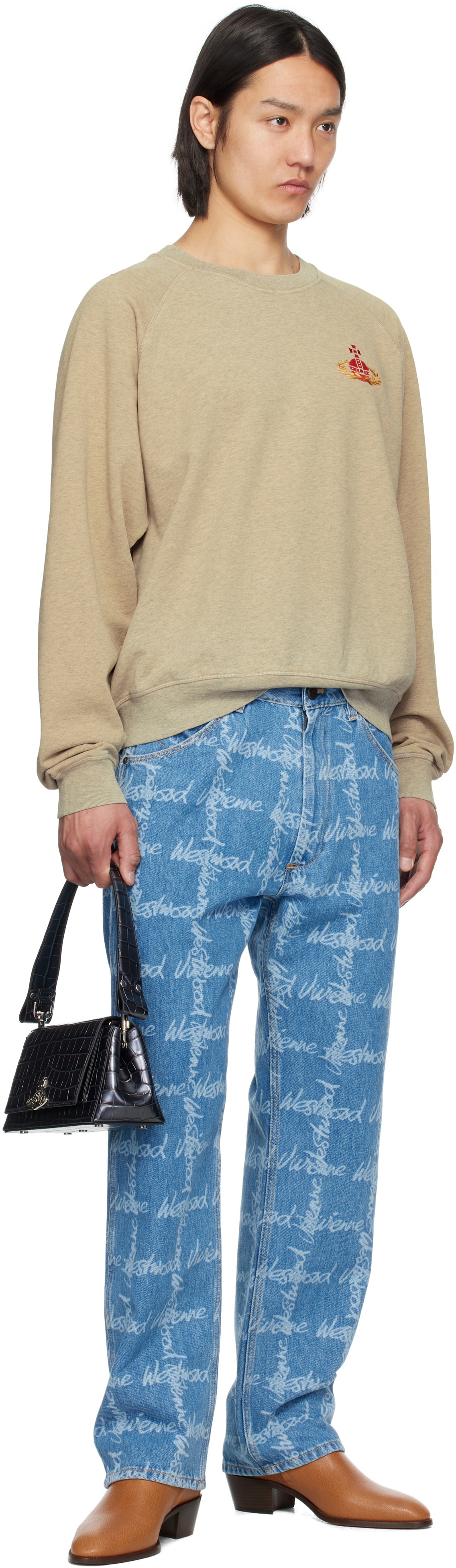 Vivienne Westwood Beige Overdye Raglan Sweatshirt