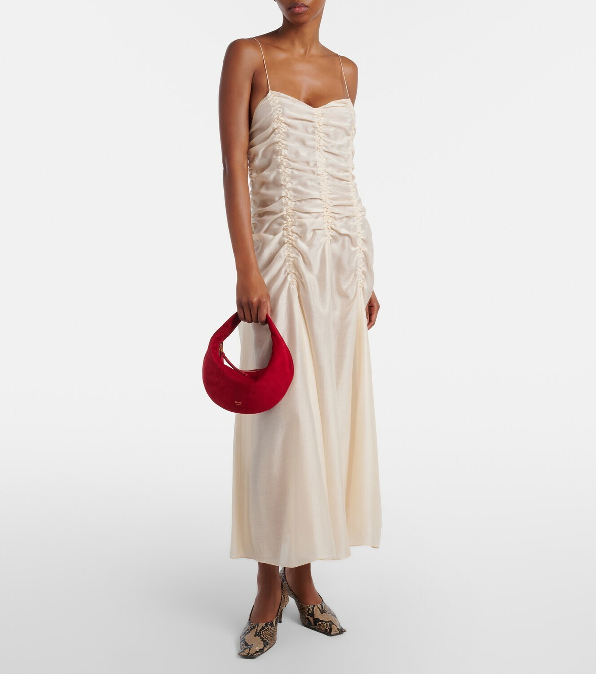 Khaite Olivia Mini suede shoulder bag