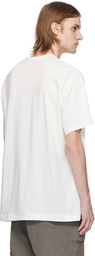 Y's For Men White Logo Print Short Sleeve T-shirt