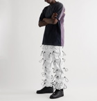 99%IS- - Gobchang Tapered Stretch-Shell Drawstring Trousers - White