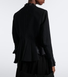 Noir Kei Ninomiya Ruffled peplum wool jacket
