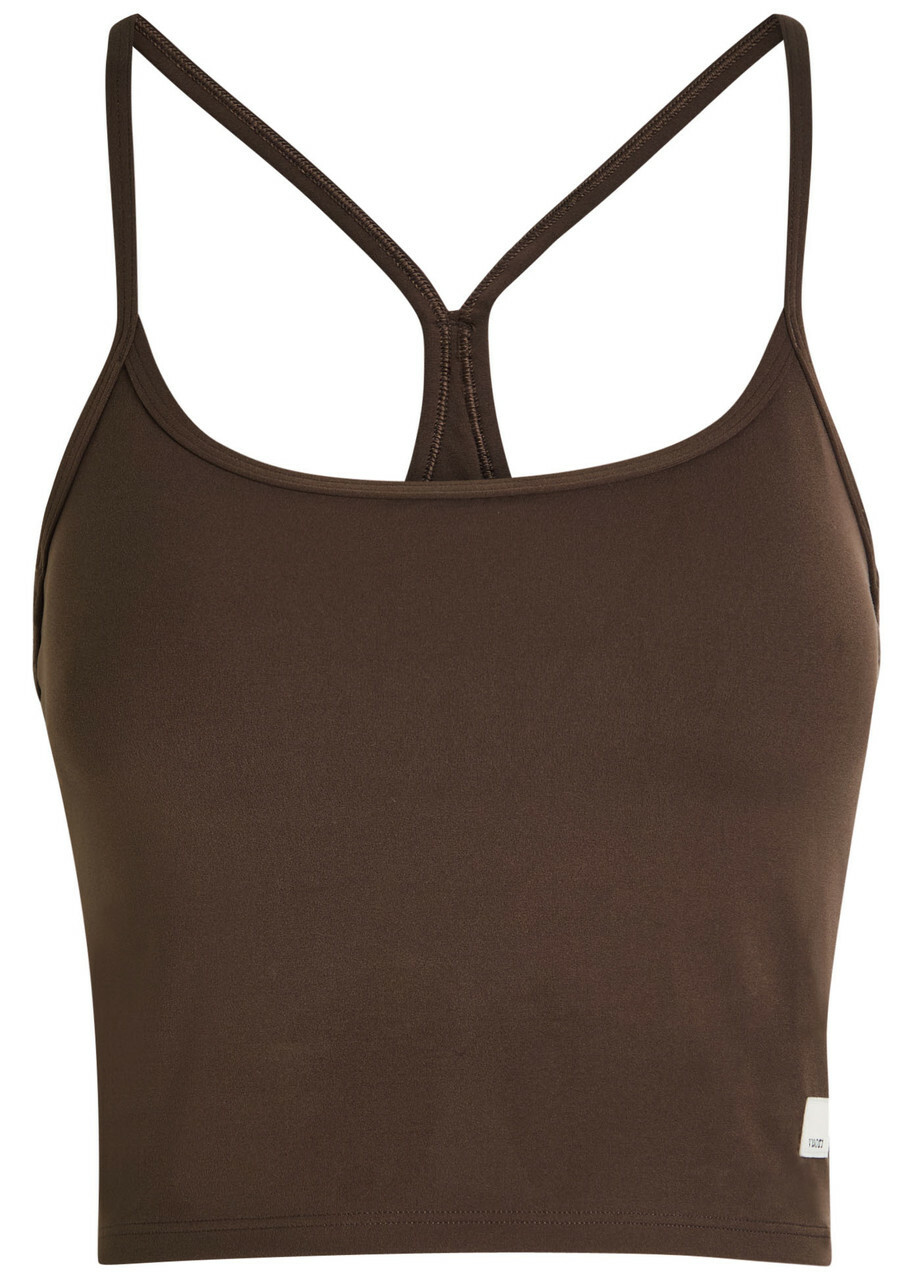 Vuori All The Feels Stretch-jersey Tank Brown