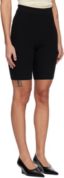 Fear of God ESSENTIALS Black Rib Knit Bike Shorts