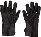 The Viridi-anne Black Leather Gloves