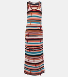 Dorothee Schumacher Moment of Joy striped cashmere-blend maxi dress