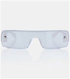 Alaïa Logo rectangular sunglasses