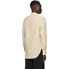 Jil Sander Beige Wool Canvas Shirt