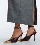Jimmy Choo Faiz leather slingback pumps