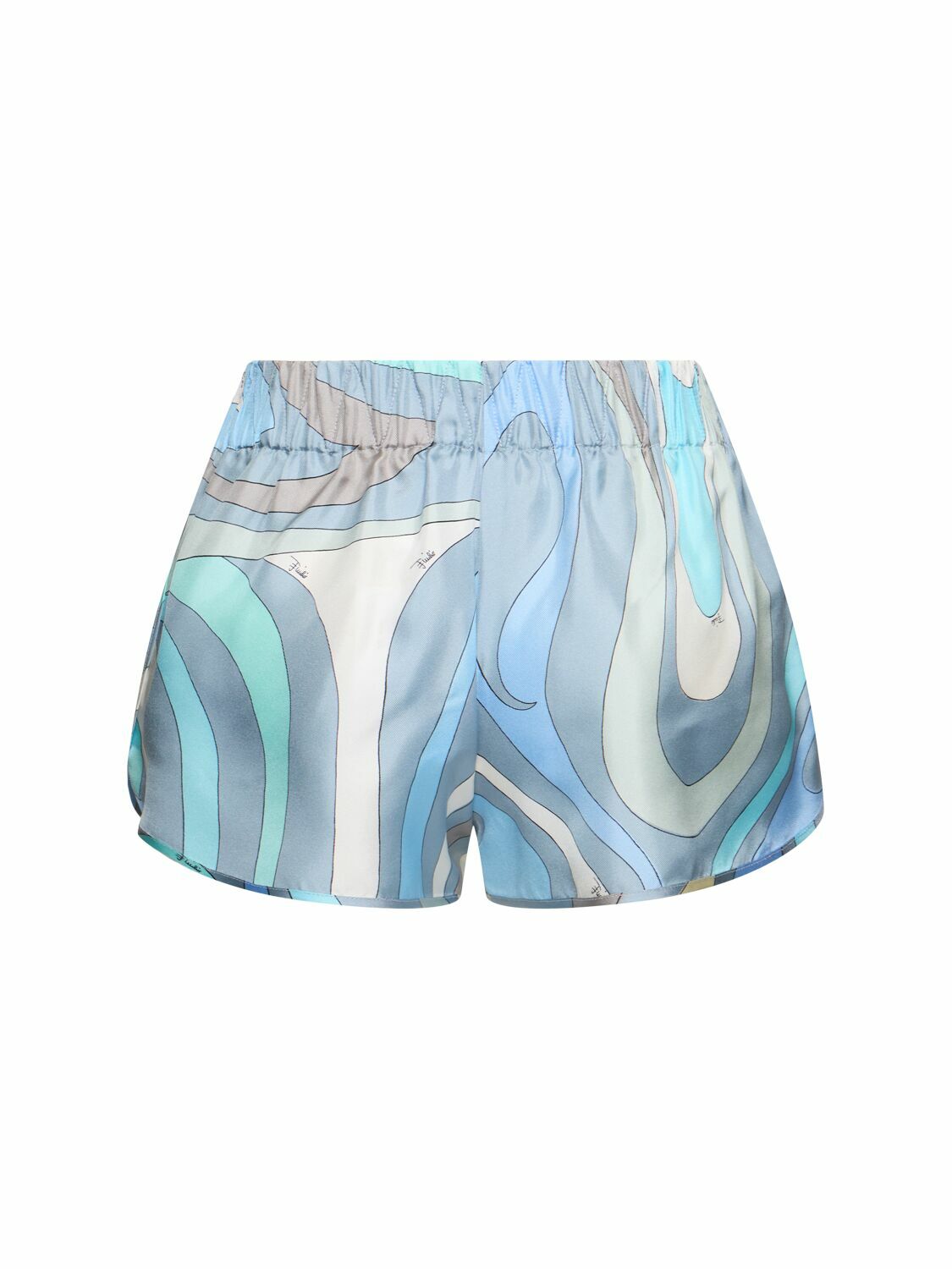 PUCCI Printed Silk Twill Shorts Emilio Pucci