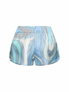 PUCCI Printed Silk Twill Shorts