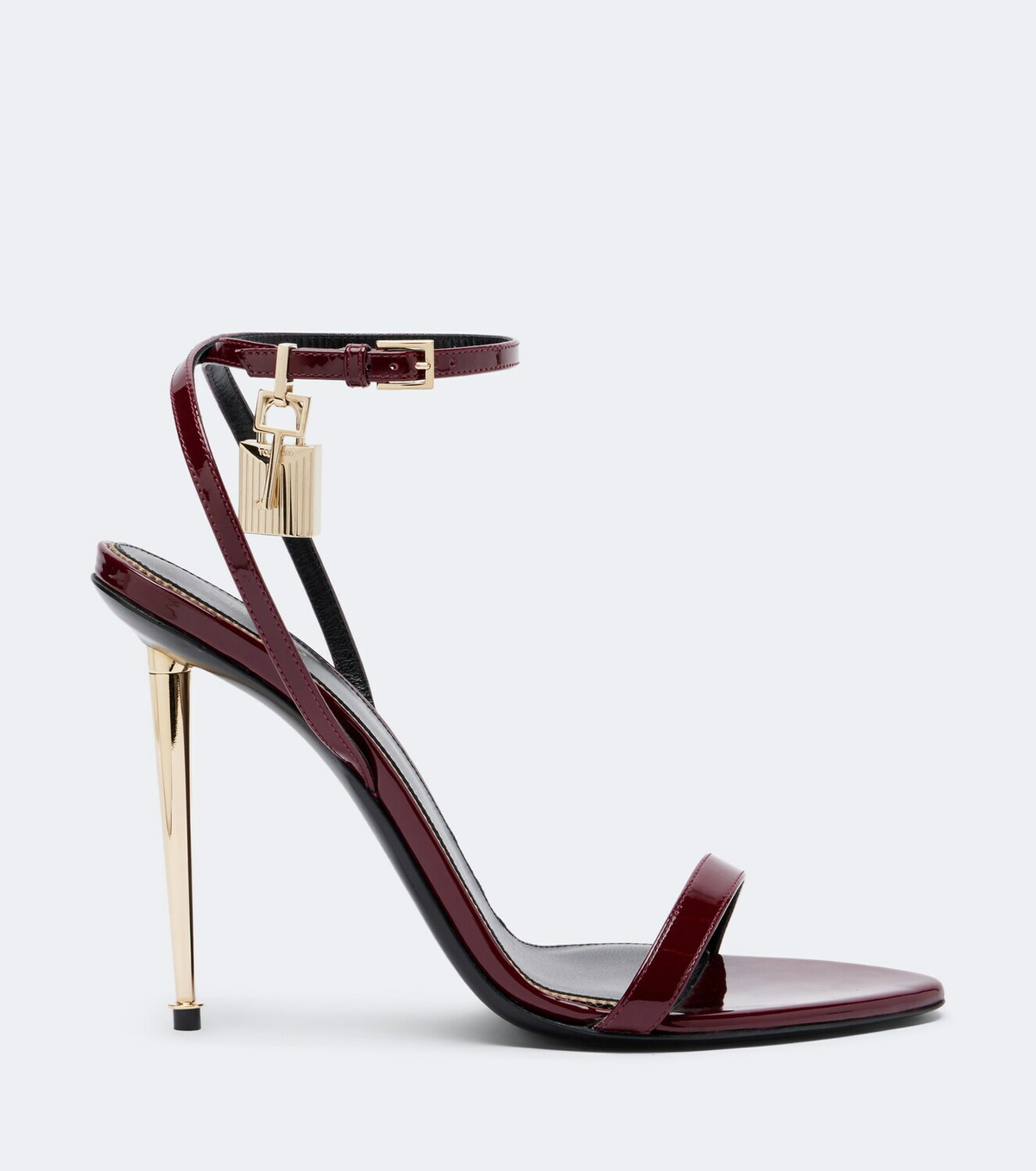 Tom Ford Padlock patent leather sandals