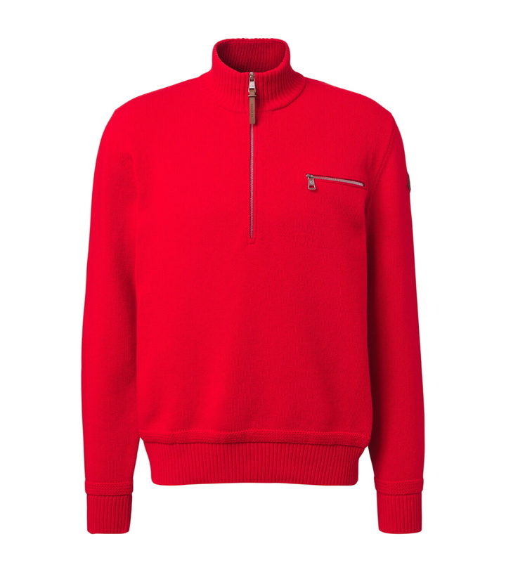 Photo: Moncler Wool and cashmere half-zip sweater