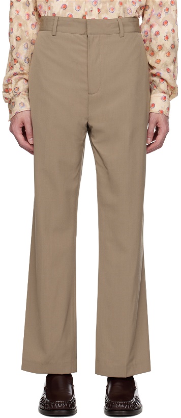 Photo: Acne Studios Taupe Four-Pocket Trousers
