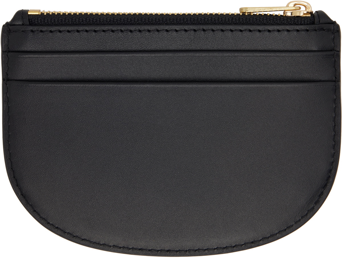 A.P.C. Black Demi-Lune New Coin Card Holder