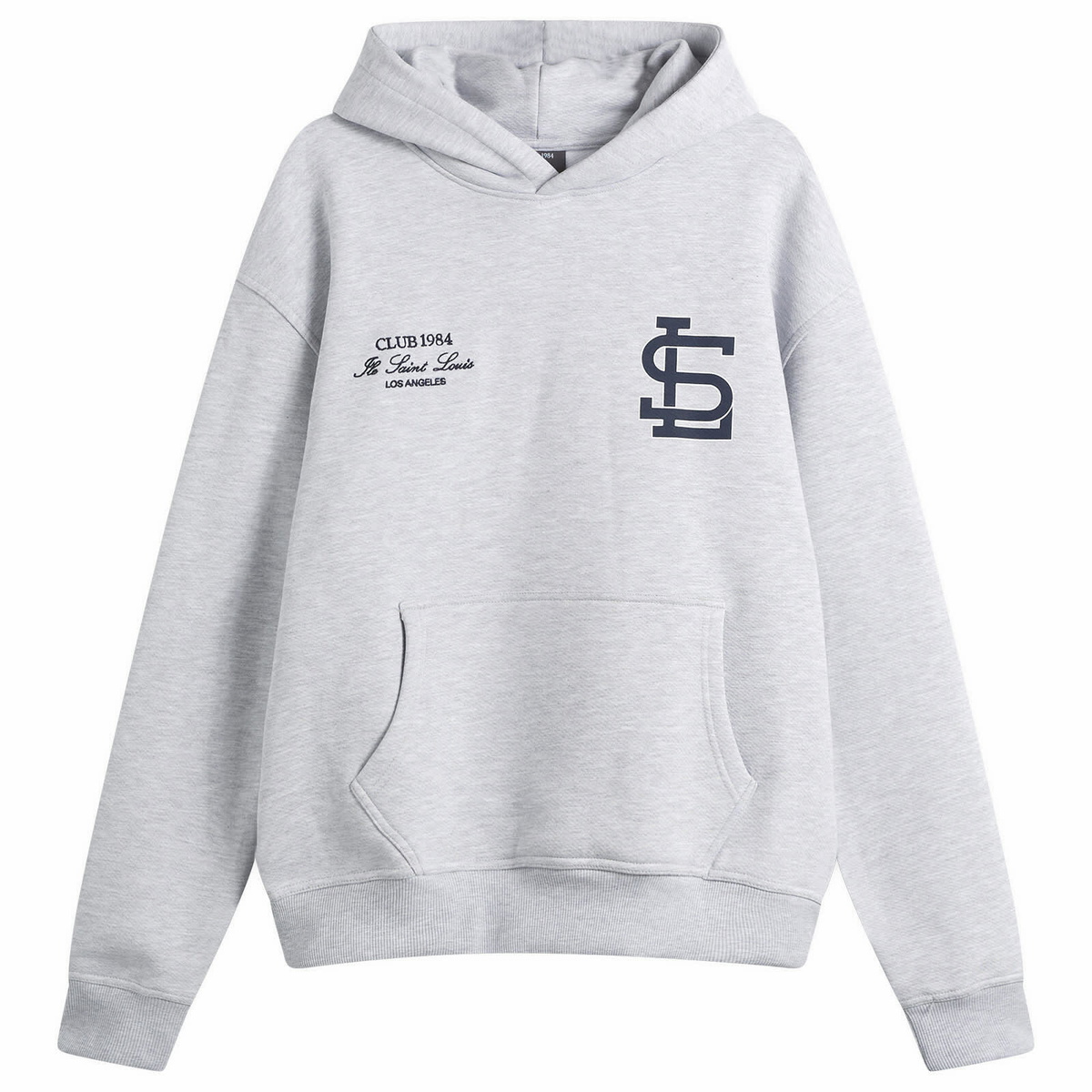 Club 1984 Men's Sl Atheltics Hoodie in Grey Marl