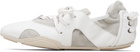 Acne Studios White Leather Lace-Up Sneakers