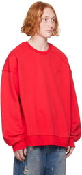 Juun.J Red Graphic Sweatshirt