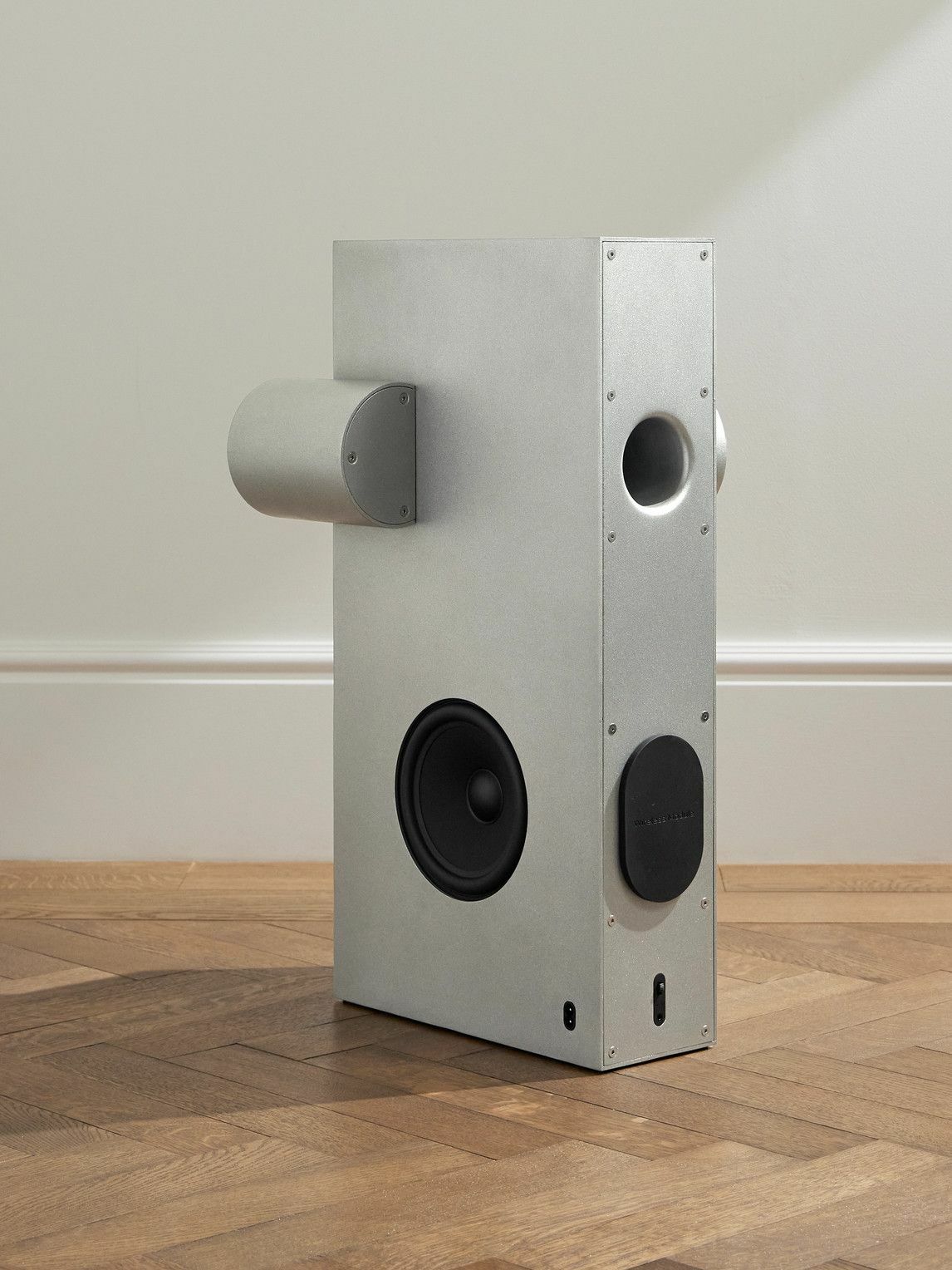 TRANSPARENT SPEAKER - Brutalist Recycled-Aluminium Speaker