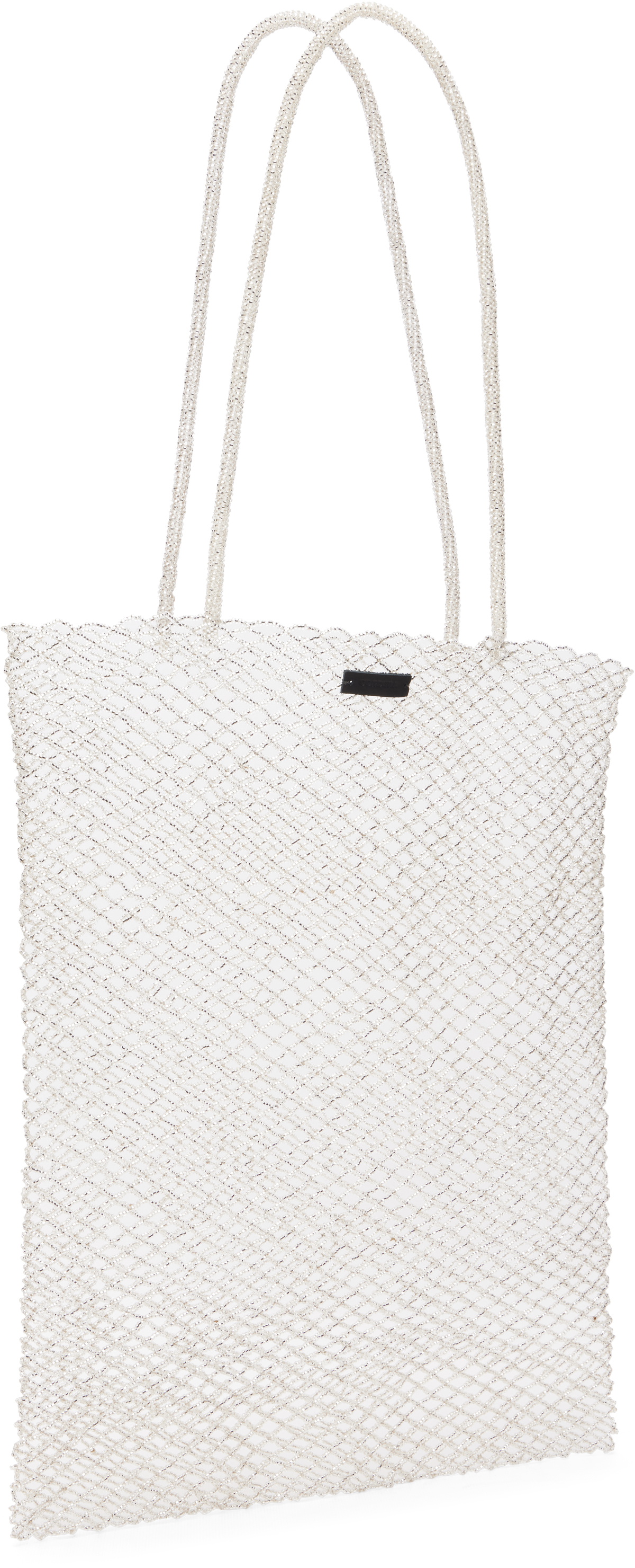 Cordera Silver Handmade Beaded Tote