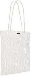 Cordera Silver Handmade Beaded Tote