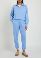 Polo Ralph Lauren Logo-embroidered Cotton-blend Sweatpants Light Blue