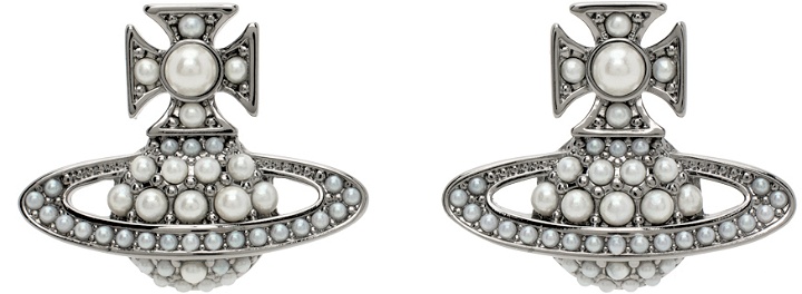 Photo: Vivienne Westwood Gunmetal Luzia Bas Relief Earrings