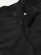 Rubinacci - Straight-Leg Cotton-Moleskin Trousers - Black