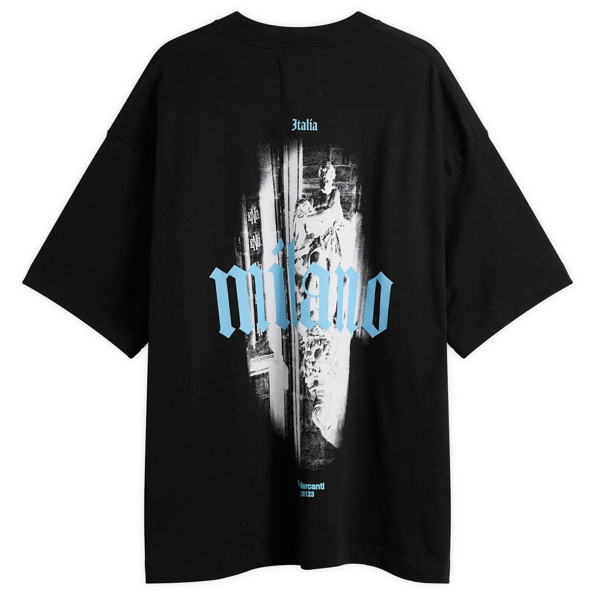 END. Milano Sculpture T-Shirt in Black