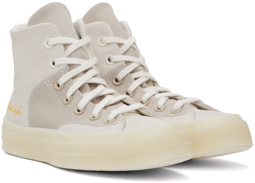 Chuck 70 Marquis Hi Sneakers in White/Ivory