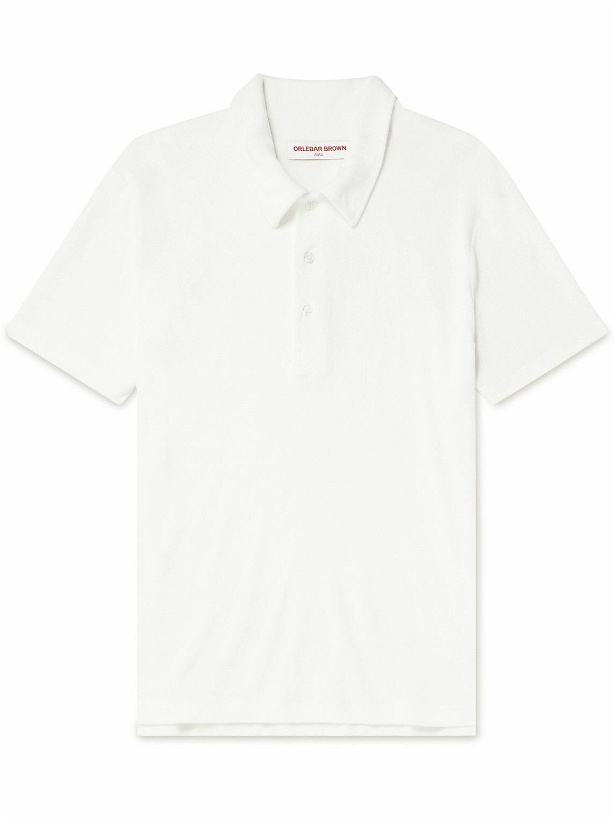 Photo: Orlebar Brown - Walcott Modal and Cotton-Blend Terry Polo Shirt - White