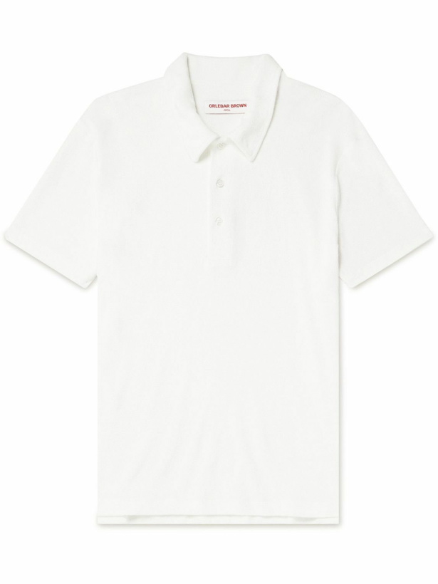 Photo: Orlebar Brown - Walcott Modal and Cotton-Blend Terry Polo Shirt - White