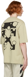 Off-White Beige Bubble Arrow Skate T-Shirt