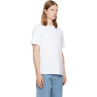 Givenchy White 'Givenchy Paris' Grosgrain T-shirt