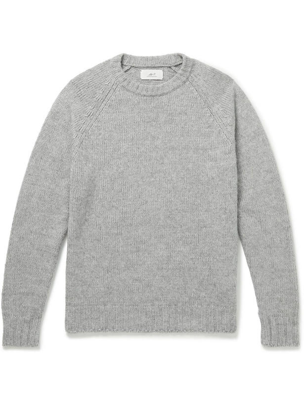 Photo: Mr P. - Ribbed-Knit Sweater - Gray