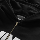 END. Pint Club Zip-Hoodie in Washed Black