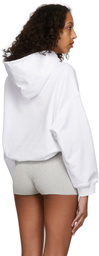 Valentino White Embroidered Logo Sweatshirt