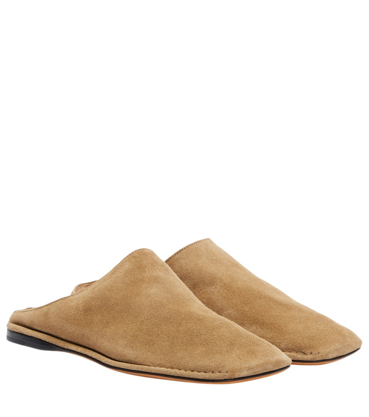Photo: The Row Piper suede slides