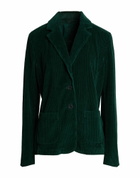 120% Lino Womens Blazer Dark in Green