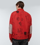 Junya Watanabe - x Jean-Michel Basquiat cotton and linen jacket