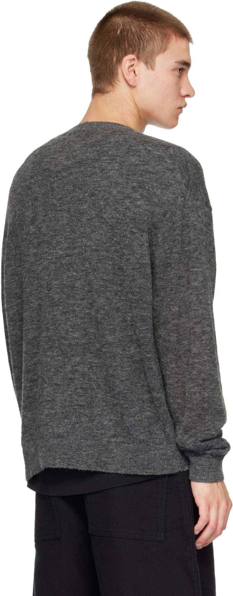 Studio Nicholson Gray Picco Knit Sweater