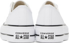 Converse White Chuck Taylor All Star Platform Leather Sneakers