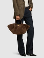 DEMELLIER Midi New York Shearling Tote Bag