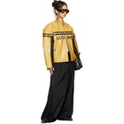 LU'U DAN BRUCE LEE x LỰU ĐẠN Yellow Legacy Moto L-D Leather Jacket