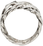 Emanuele Bicocchi Silver Spiral Chain Ring