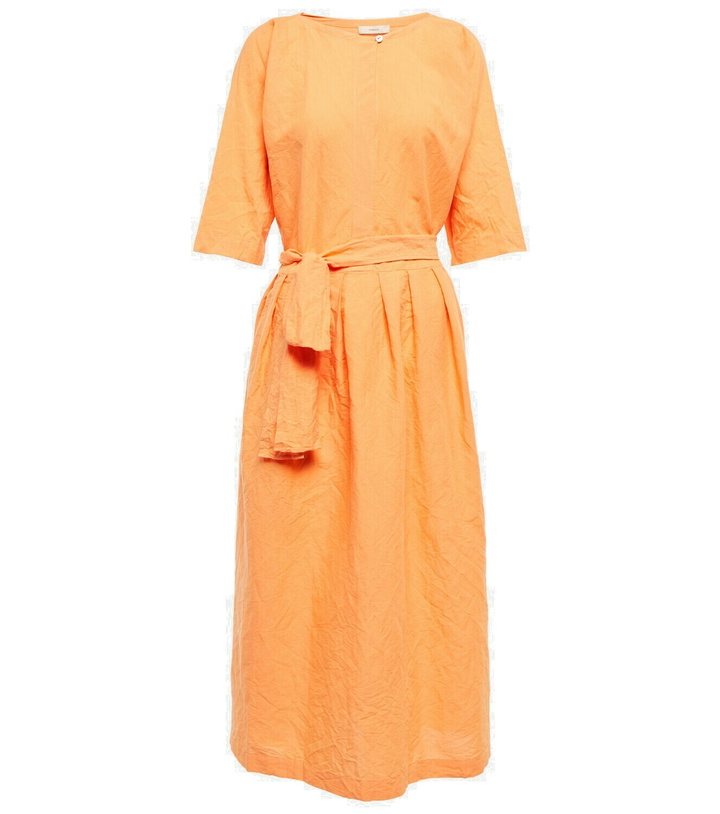 Photo: Vince - Belted linen and cotton dress